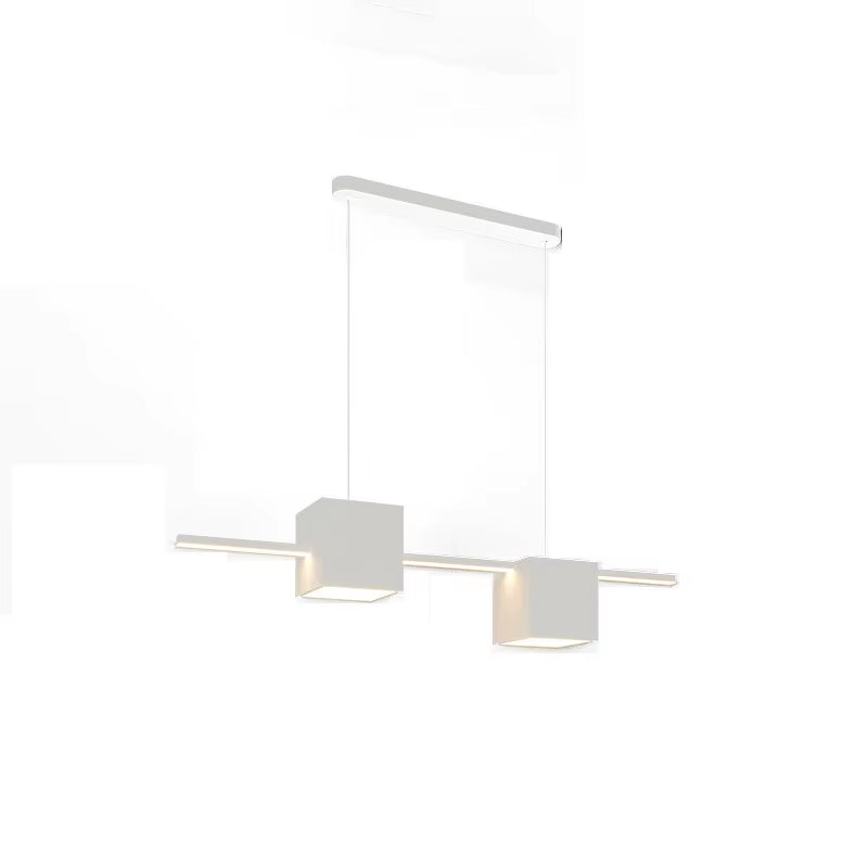 Minimalist Restaurant Chandelier Simple Modern Bar Table Chandelier Nordic Designer Creative Magic Square Box Office Chandelier